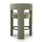 Malone Performance Chenille Stool - Green / Counter Height