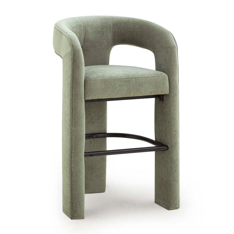 Malone Performance Chenille Stool - Green / Bar Height