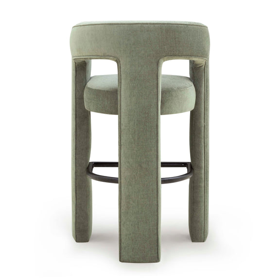 Malone Performance Chenille Stool - Green / Bar Height