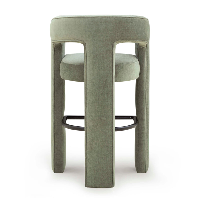 Malone Performance Chenille Stool - Green / Bar Height
