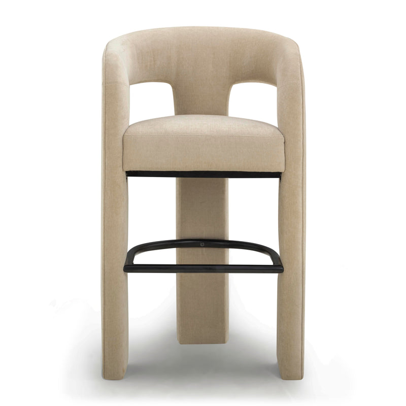 Malone Performance Chenille Stool - Taupe / Bar Height