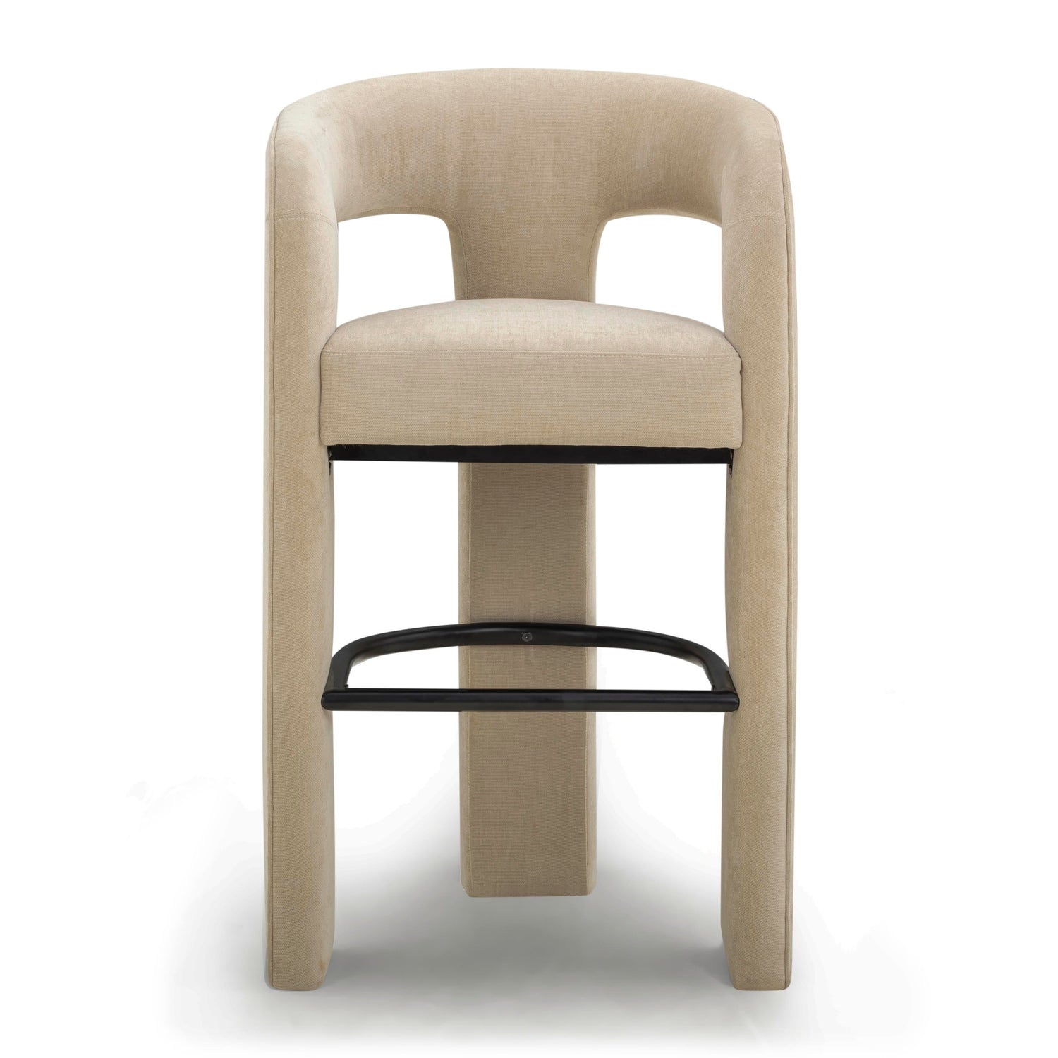 Malone Performance Chenille Stool - Taupe / Bar Height
