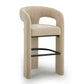 Malone Performance Chenille Stool - Taupe / Bar Height