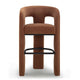 Malone Performance Chenille Stool - Rust / Bar Height