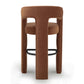 Malone Performance Chenille Stool - Rust / Bar Height
