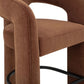 Malone Performance Chenille Stool - Rust / Bar Height