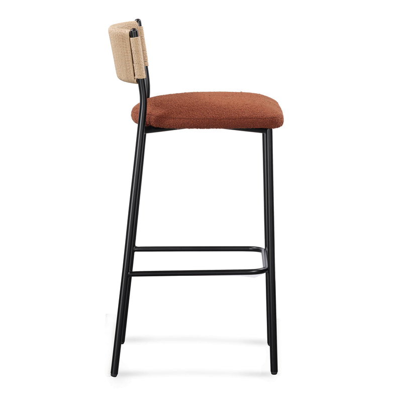 Celine Performance Boucle Stool - Maroon / Bar Height