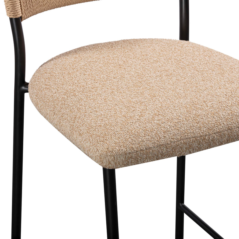 Celine Performance Boucle Stool - Tan / Bar Height