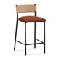 Celine Performance Boucle Stool - Maroon / Counter Height