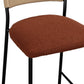 Celine Performance Boucle Stool - Maroon / Counter Height