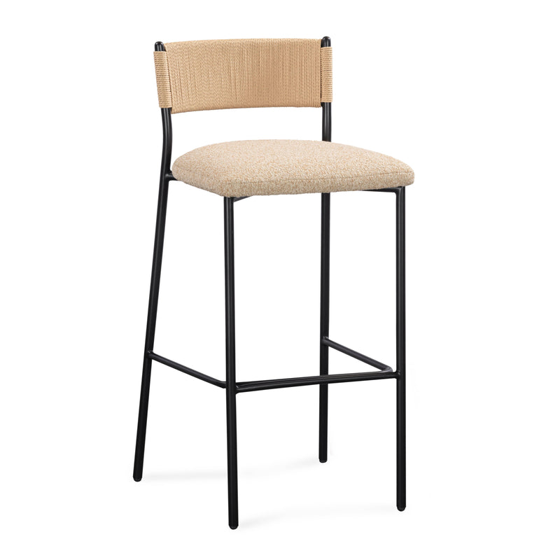 Celine Performance Boucle Stool - Tan / Counter Height