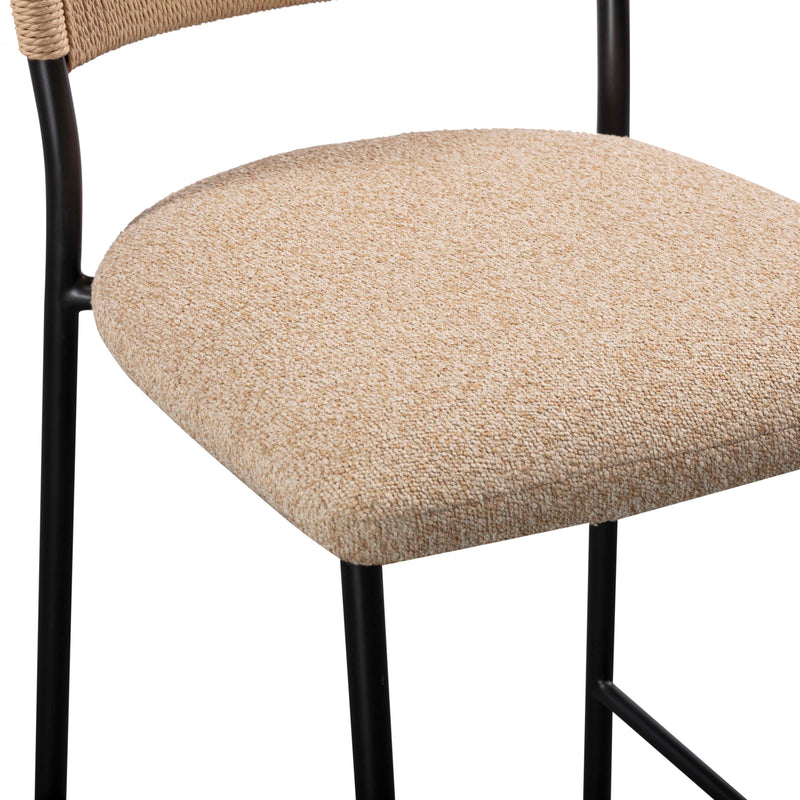 Celine Performance Boucle Stool - Tan / Counter Height