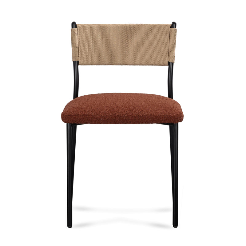 Celine Performance Boucle Dining Chair - Set of 2 - Maroon