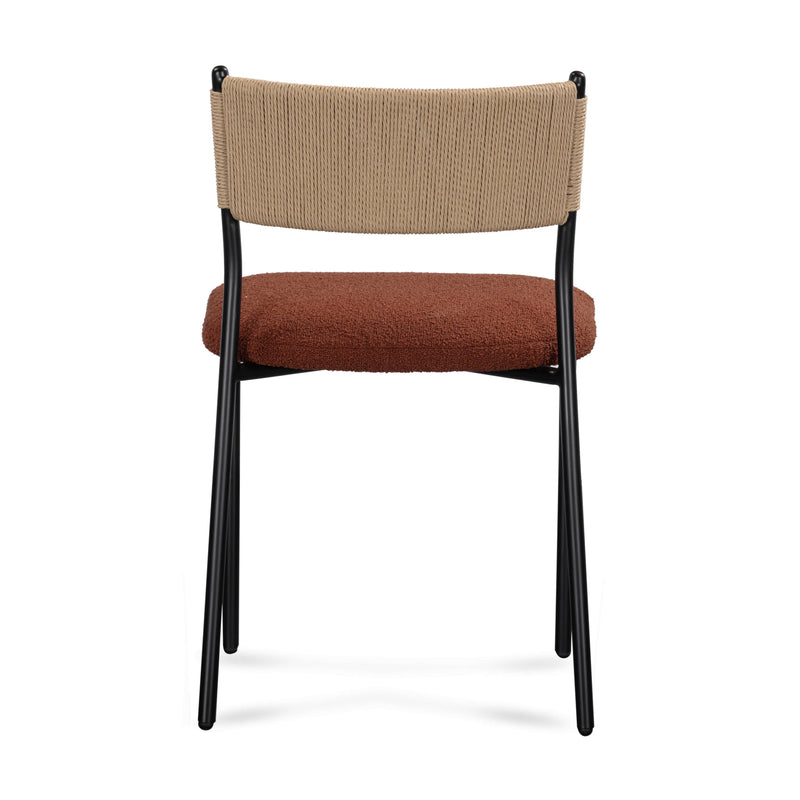 Celine Performance Boucle Dining Chair - Set of 2 - Maroon