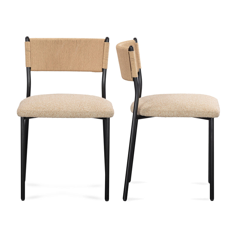 Celine Performance Boucle Dining Chair - Set of 2 - Tan