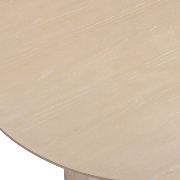 Brocha 48'' Ash Wood Round Dining Table - Driftwood