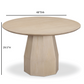Brocha 48'' Ash Wood Round Dining Table - Driftwood