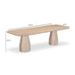 Brocha 106" Ash Wood Rectangular Dining Table - Driftwood