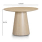 Sahara Round Oak Dining Table (41"-60") - Natural / 41"