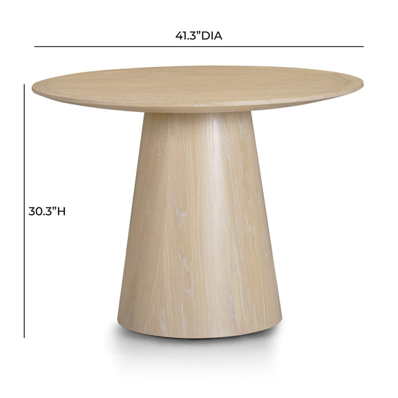 Sahara Round Oak Dining Table (41"-60") - Natural / 41"