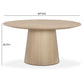 Sahara Round Oak Dining Table (41"-60") - Natural / 60"