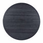 Sahara Round Oak Dining Table (41"-60") - Black / 60"