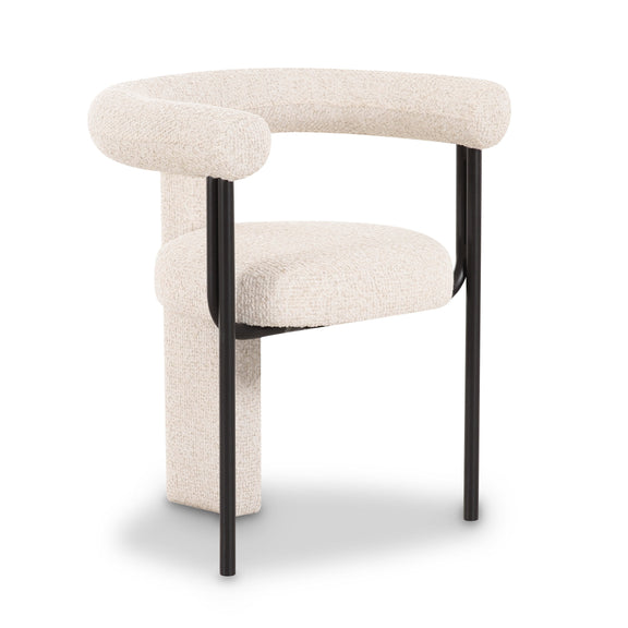 Synn Performance Boucle Dining Chair - Cream