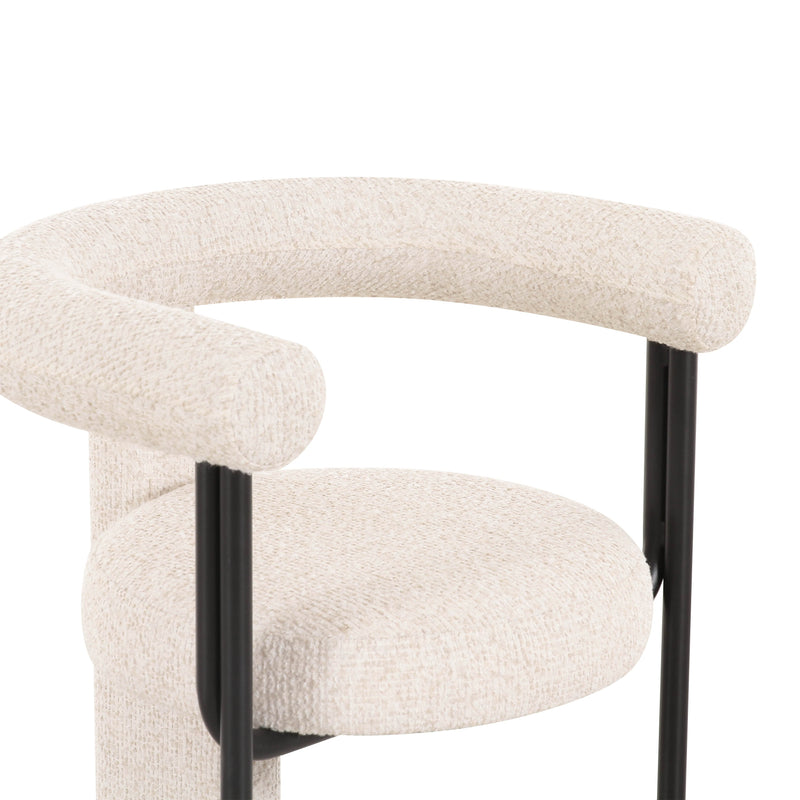 Synn Performance Boucle Dining Chair - Cream