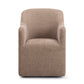 Helena Tall Textured Weave Performance Fabric Dining Chair - Chocolate Brown