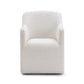 Helena Tall Textured Weave Performance Fabric Dining Chair - Off-White