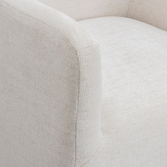 Helena Tall Textured Weave Performance Fabric Dining Chair - Off-White