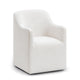 Helena Tall Textured Weave Performance Fabric Dining Chair - Off-White