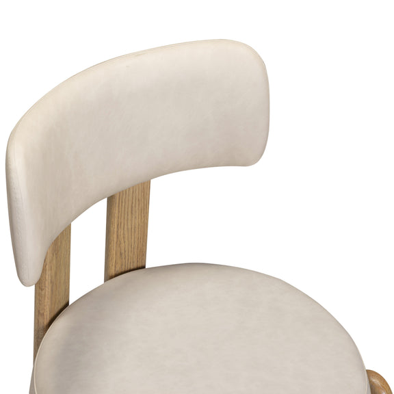 Odessa Performance Vegan Leather Dining Chair - Cream