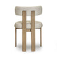 Odessa Performance Vegan Leather Dining Chair - Cream