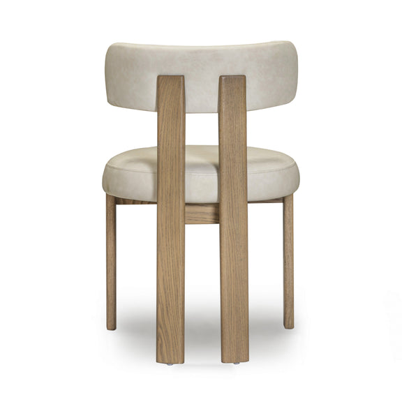 Odessa Performance Vegan Leather Dining Chair - Cream