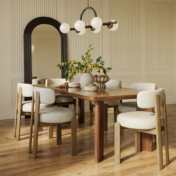 Odessa Performance Vegan Leather Dining Chair - Cream