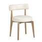 Nikita Performance Vegan Leather Dining Chair - Cream
