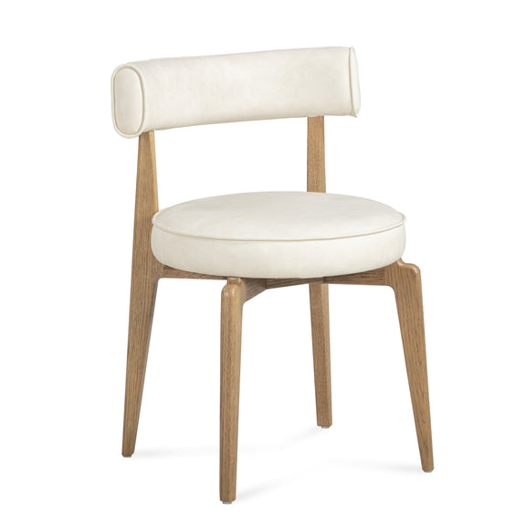 Nikita Performance Vegan Leather Dining Chair - Cream