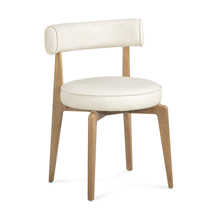 Nikita Performance Vegan Leather Dining Chair - Cream