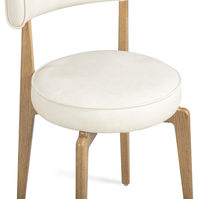 Nikita Performance Vegan Leather Dining Chair - Cream