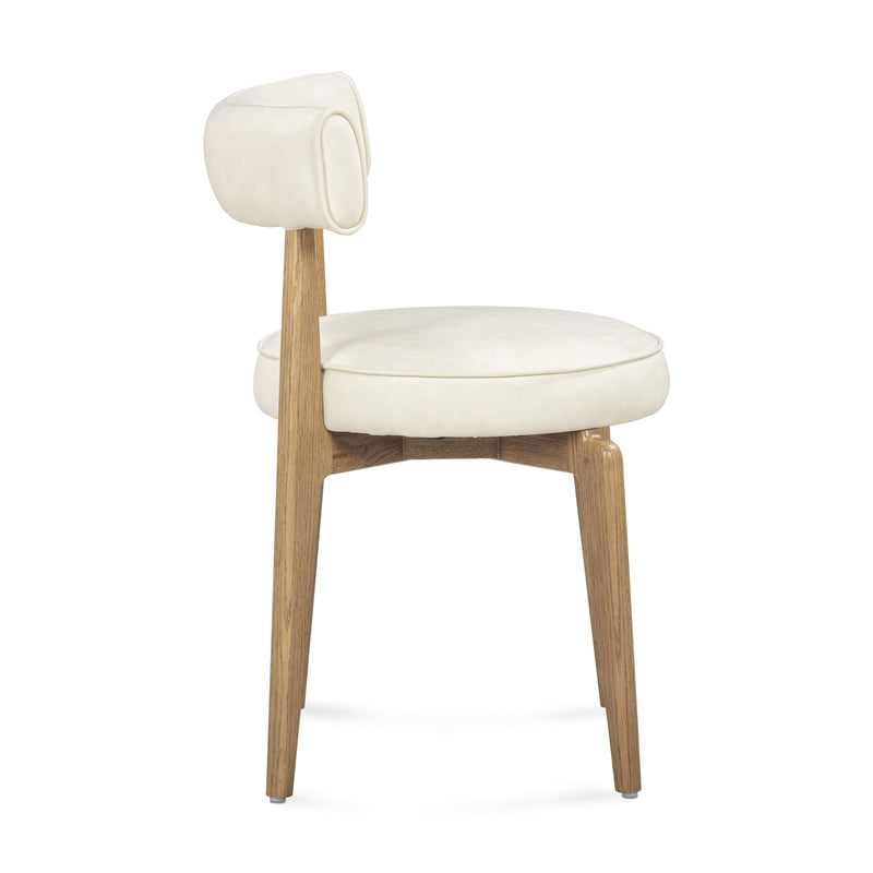 Nikita Performance Vegan Leather Dining Chair - Cream