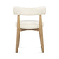 Nikita Performance Vegan Leather Dining Chair - Cream