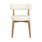 Nikita Performance Vegan Leather Dining Chair - Cream