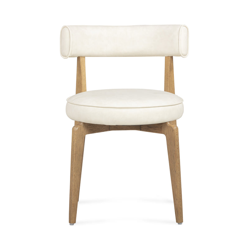 Nikita Performance Vegan Leather Dining Chair - Cream