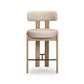 Odessa Performance Vegan Leather Counter Stool - Taupe