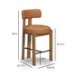 Odessa Performance Vegan Leather Counter Stool - Brown