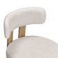 Odessa Cream Performance Fabric Counter Stool