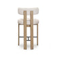Odessa Cream Performance Fabric Counter Stool
