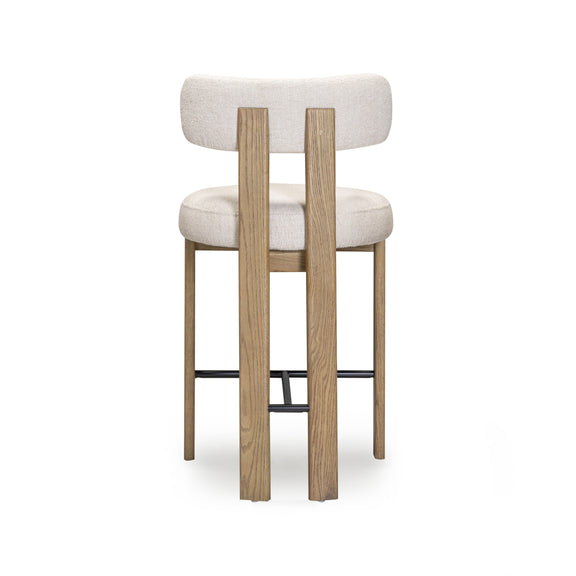 Odessa Cream Performance Fabric Counter Stool