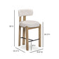 Odessa Cream Performance Fabric Counter Stool